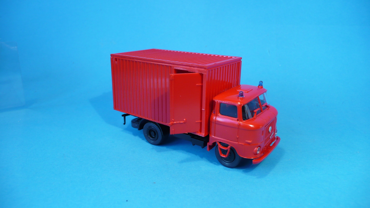 IFA W50L  - hasiči s otevíracím kontejnerem