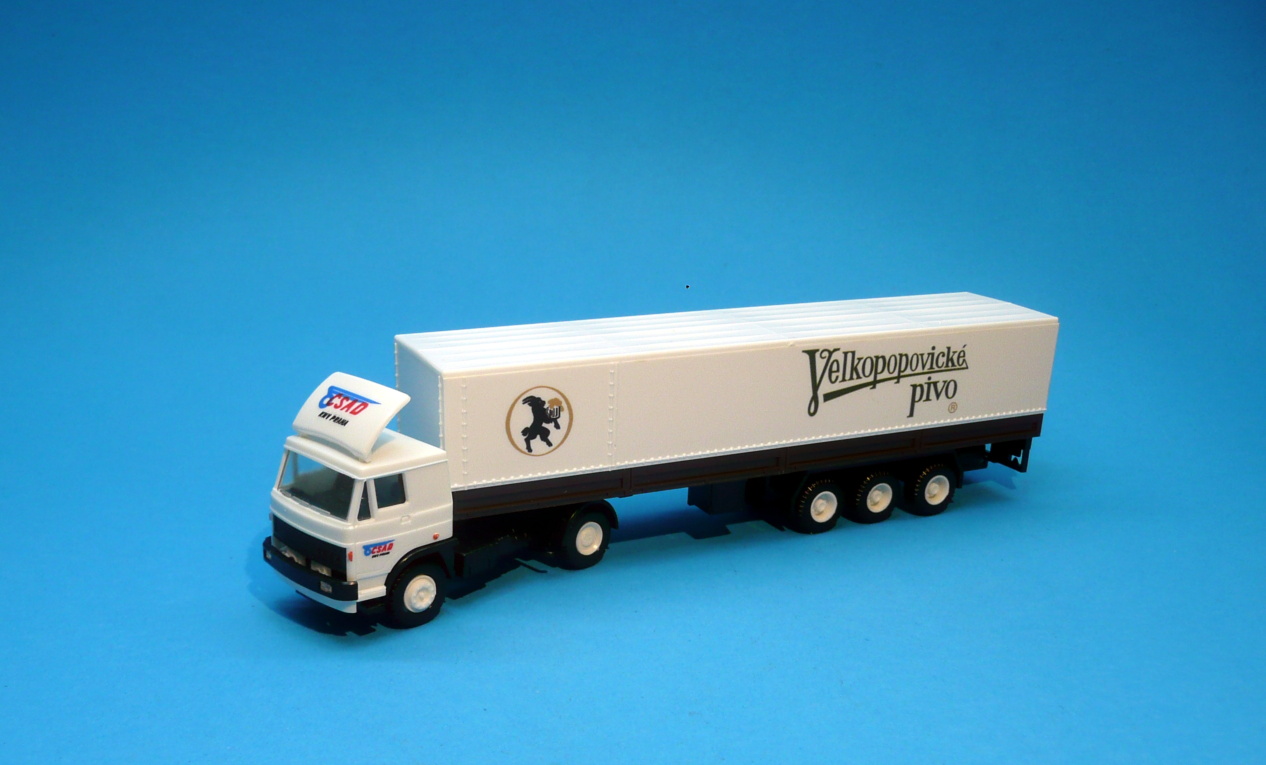 LIAZ návěs s plachtou - Velkopopovické pivo - 1:87      