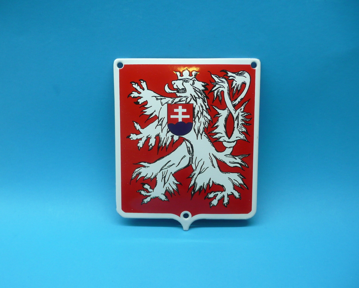 Smaltovaná cedule - vlastnická značka lokomotiv