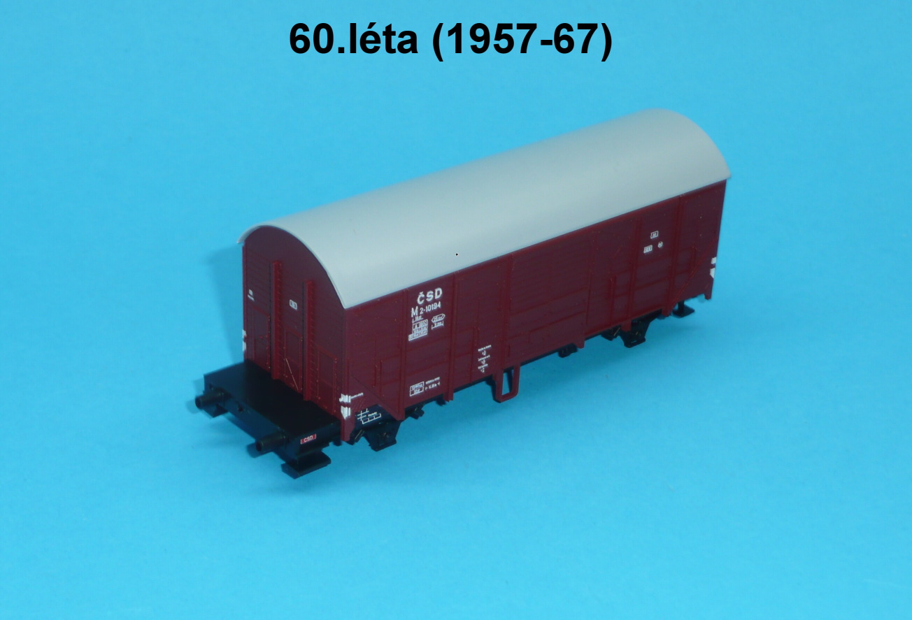 vagon M/Hks  ČSD 60. léta - H0 1:87 - provozní stav 
