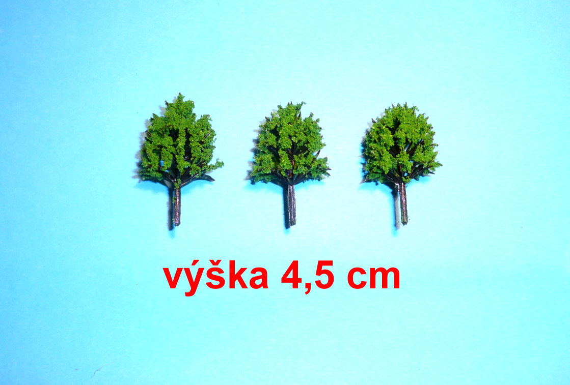 Strom listnatý - výška 4,5 cm