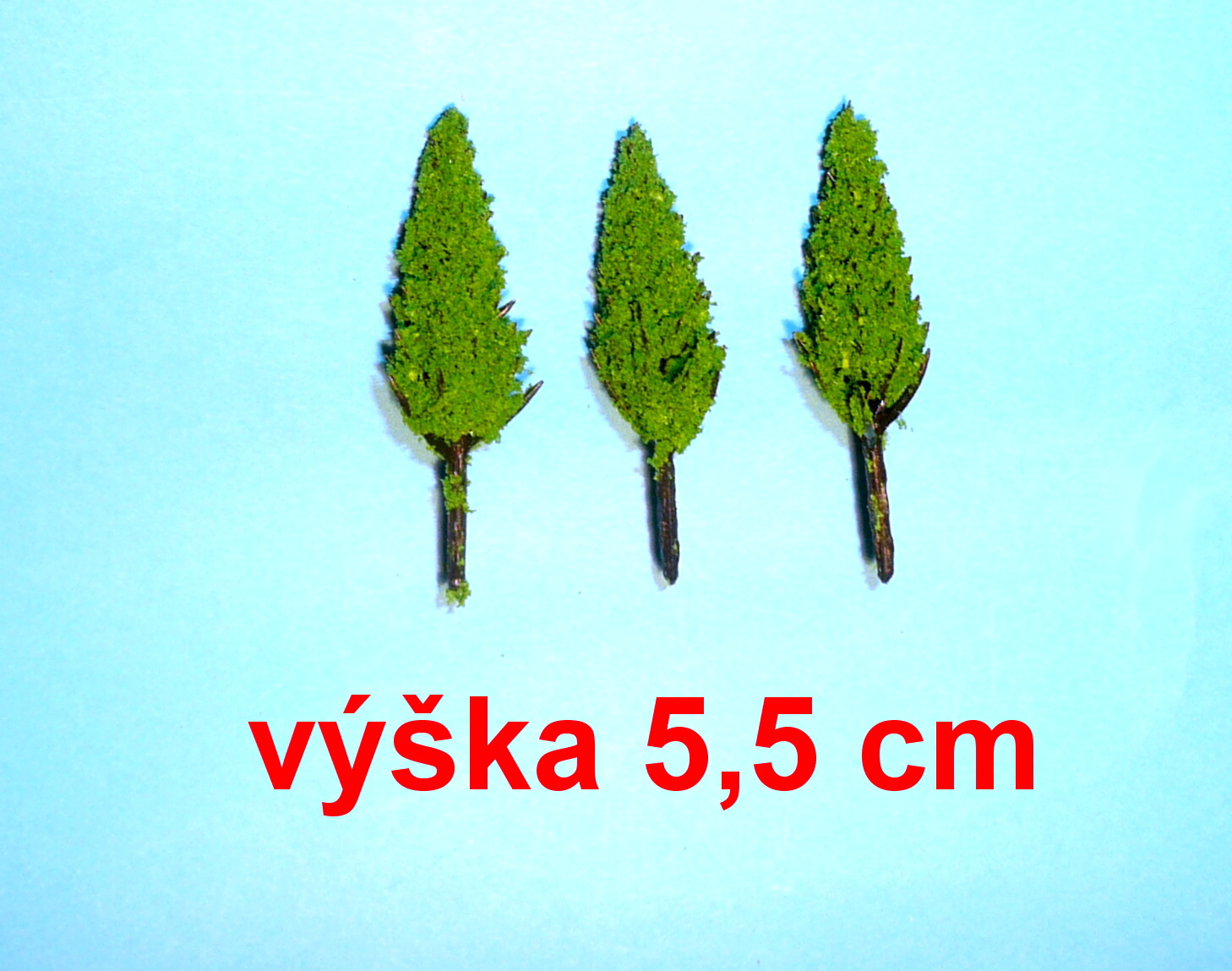 Strom listnatý - topol - výška 5,5 cm