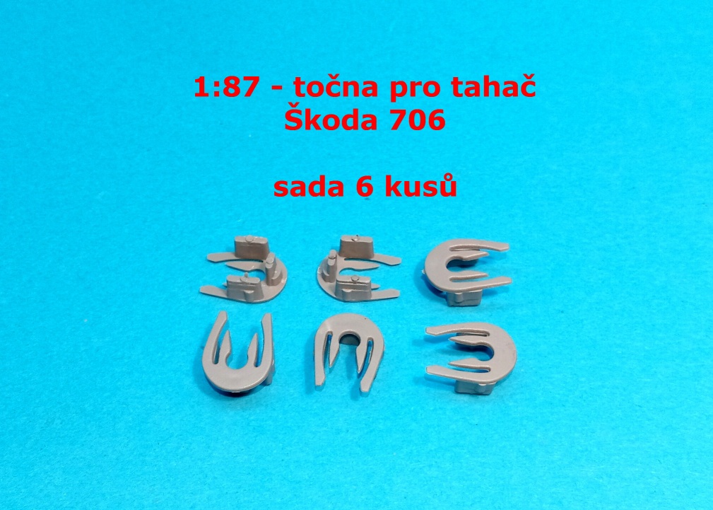 1:87 - točna pro tahač Škoda 706    
