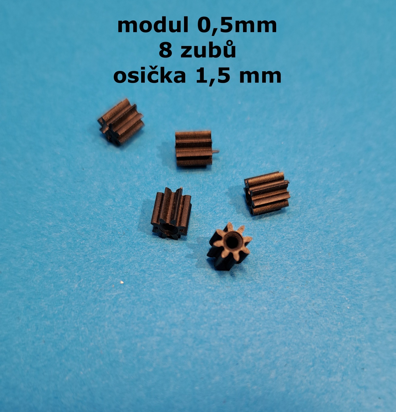 ozubené kolo modul 0,5 - 8 zubů