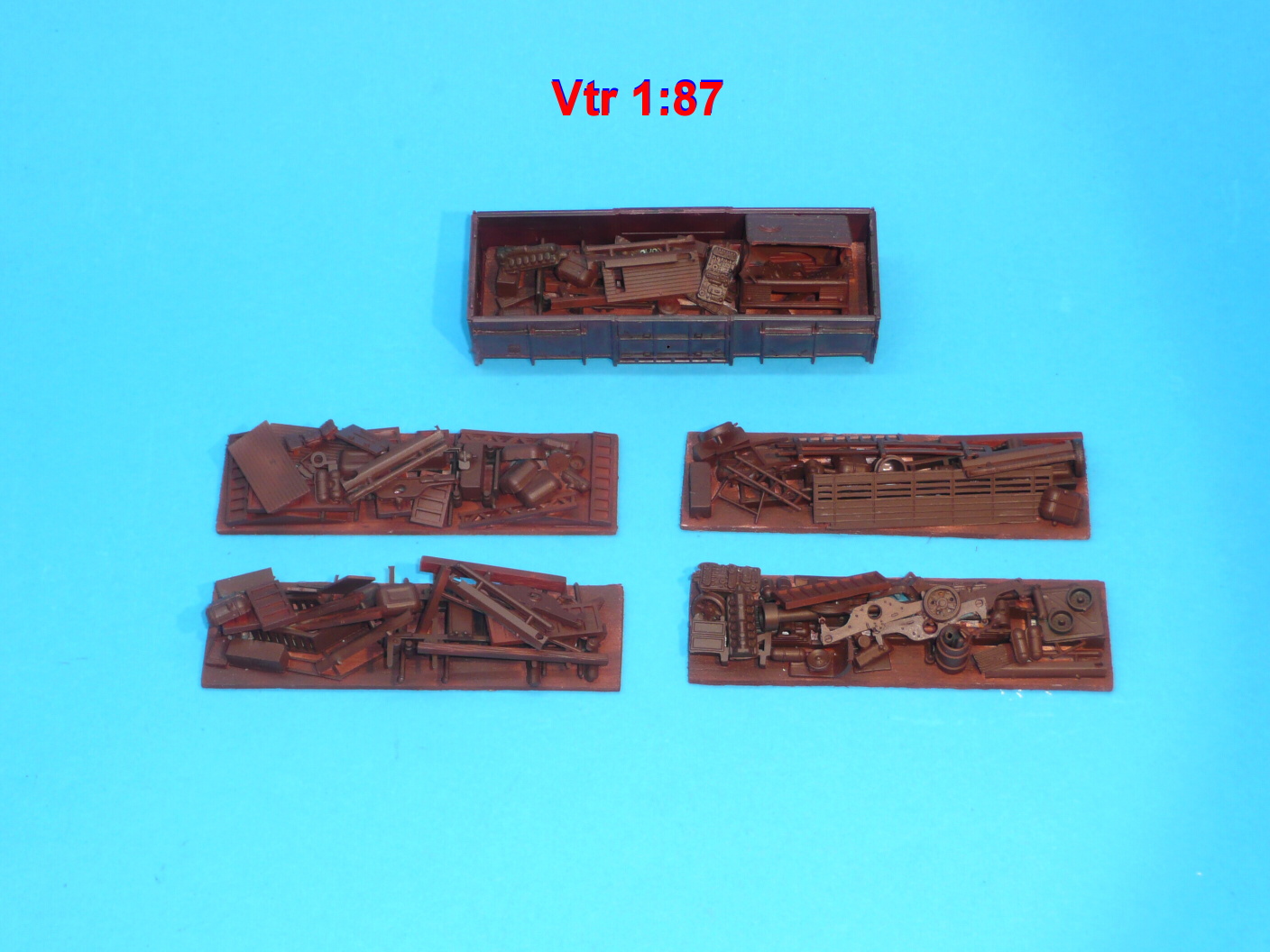 náklad šrotu pro vozy Vtr H0 1:87 