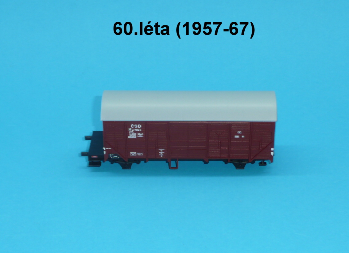 vagon M/Hks  ČSD 60. léta - H0 1:87 - provozní stav 