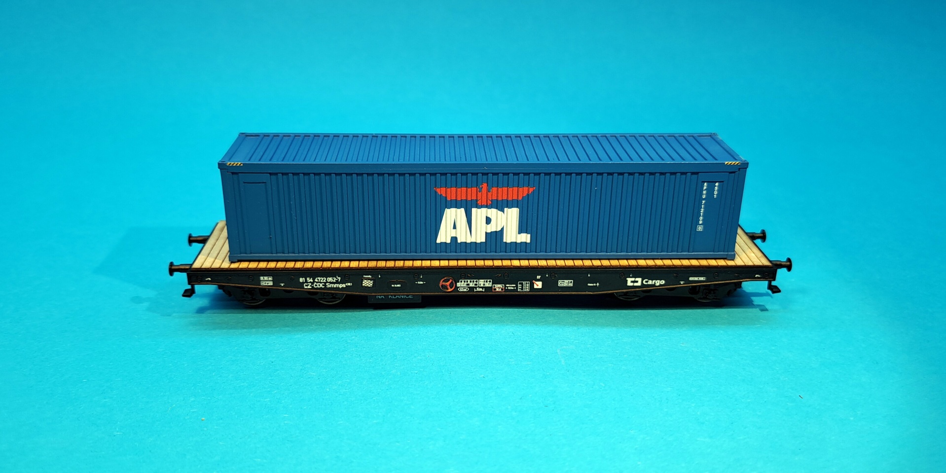1:87 - vagon Pao/Smmps se 40" kontejnerem ČD Cargo - APL