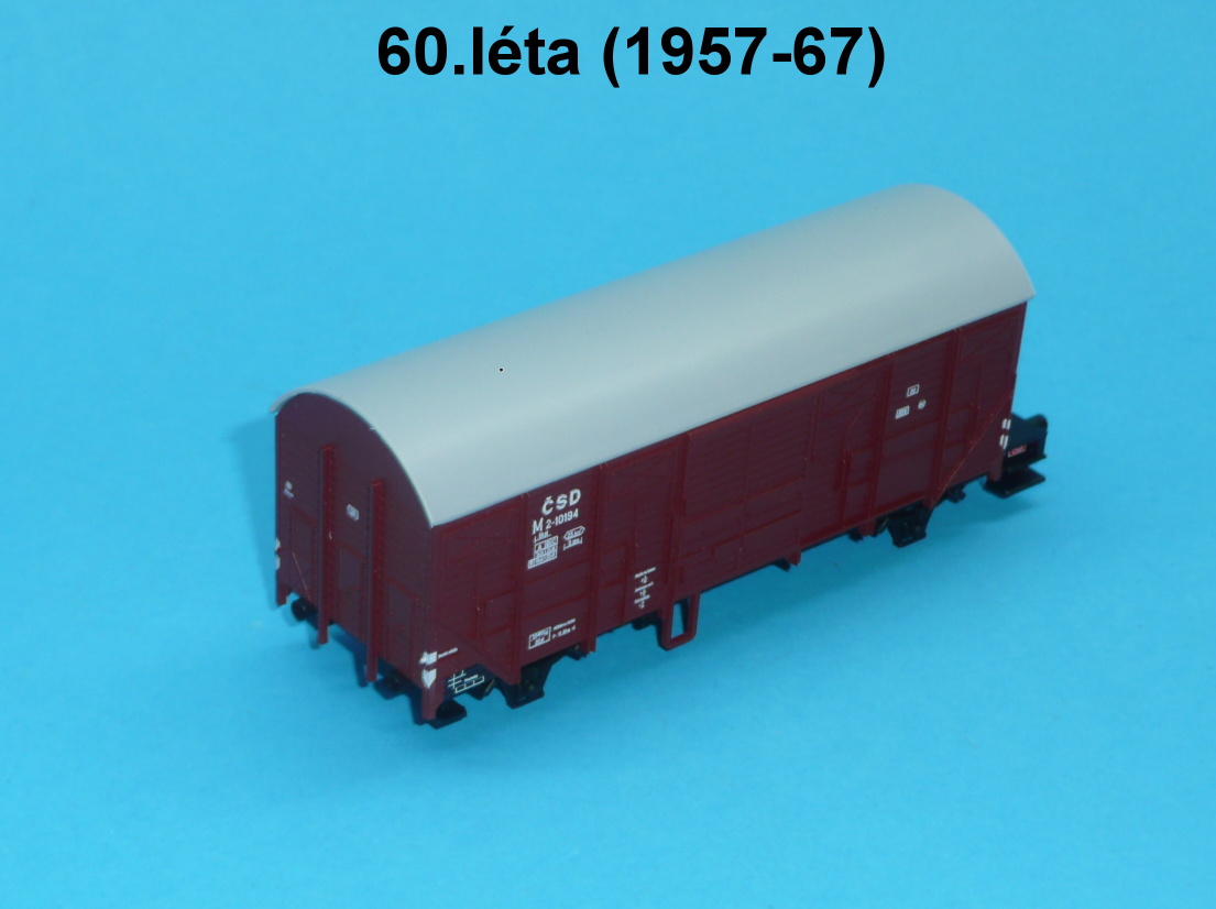 vagon M/Hks  ČSD 60. léta - H0 1:87 - provozní stav 