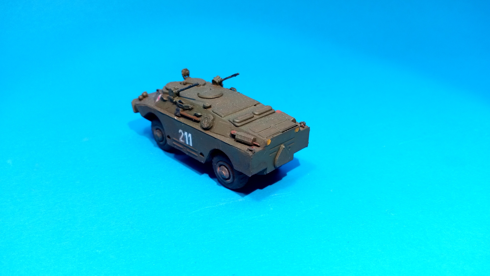 BRDM-2U velitelský vůz - sestavený model 1:87