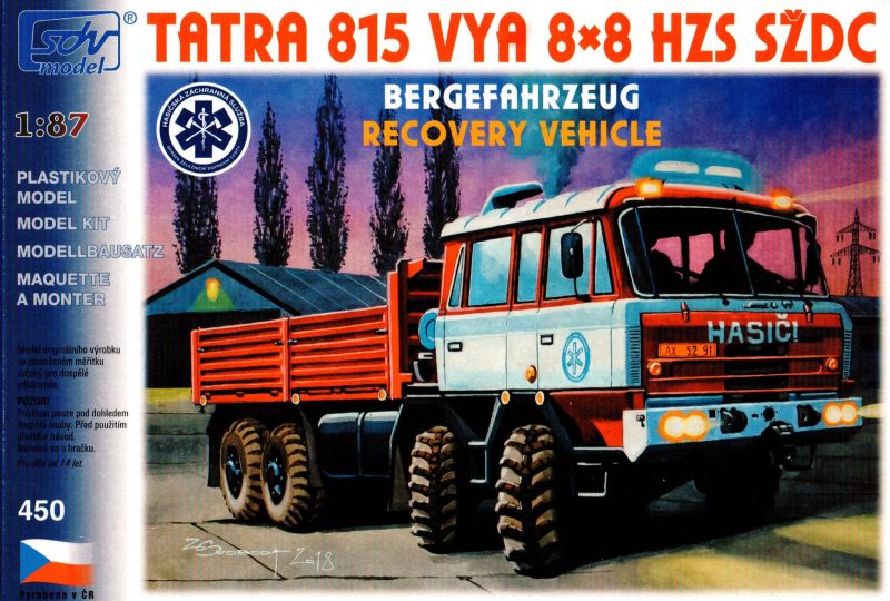 Tatra 815 VYA 8x8 HZS SŽDC - hotový model - 1:87