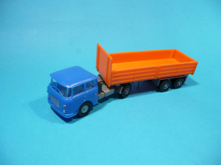 * Škoda 706 - tahač s návěsem - valník oranžový 1:87    