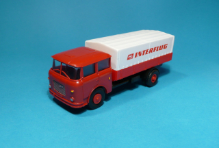 * Škoda 706 - valník s plachtou INTERFLUG - 1:87    