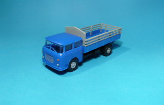 * Škoda 706 - valník se zvýšenou korbou  - 1:87  - modrý   