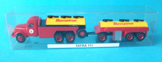 TATRA 111 cisterna BENZINA s přívěsem - 1:87