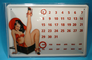 3D PINUPS - věčný kalendář  20 x 30 cm 