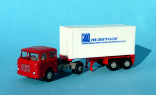 * Škoda 706 - tahač s návěsem - valník s plachtou  - DEUTFRACHT1:87    