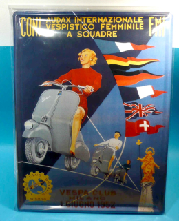 3D VESPA Club 40 x 30 cm 