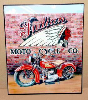 moto INDIAN  40 x 30 cm 