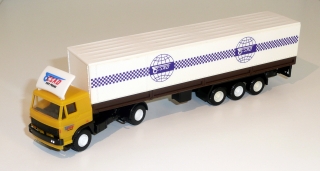 LIAZ návěs s plachtou - šachovnice ČSAD - 1:87      