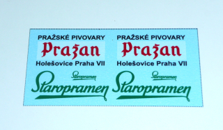 Obtisky STAROPRAMEN, PRAŽAN - 1:87
