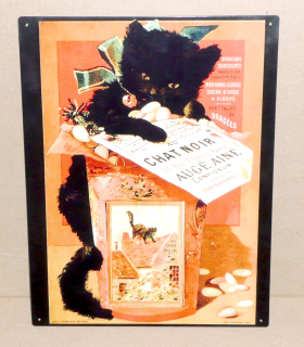 CHAT NOIR  40 x 30 cm 