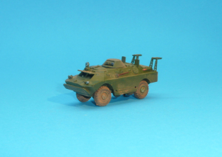 BRDM-2rch chemický a radiační průzkum - sestavený model 1:87