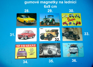 magnetky na lednici V. - 6x9 cm
