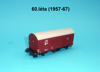 vagon M/Hks  ČSD 60. léta - H0 1:87 - provozní stav 