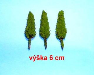 Strom listnatý - topol - výška 6 cm