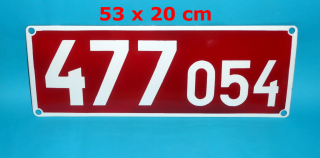 Smaltovaná cedule 477.054 - 53x20 cm