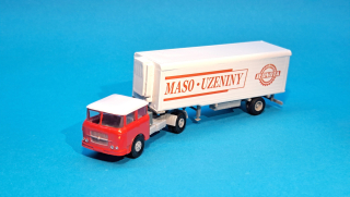 * Škoda 706 + chladící návěs MASO - UZENINY - 1:87    