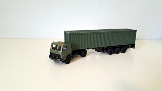 LIAZ tahač  + návěs s 40" kontejnerem - ČSLA - 1:87