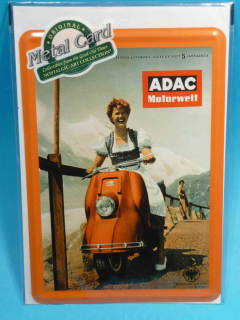 ADAC  plech. pohlednice  10 x14 cm